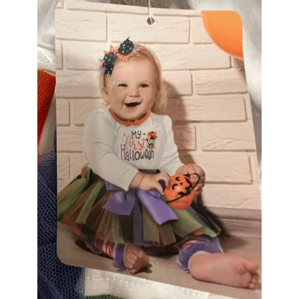 Baby Essentials My First Halloween 4 Piece Tutu Outfit Owl 6M